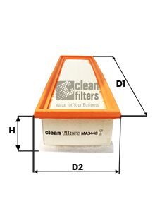 CLEAN FILTERS Воздушный фильтр MA3448